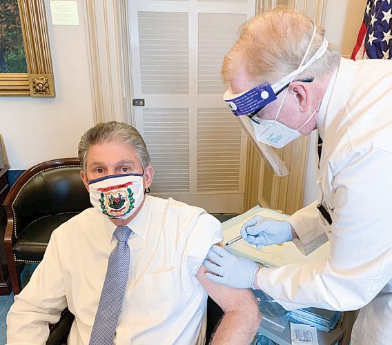 Sen. Manchin Gets Vaccinated